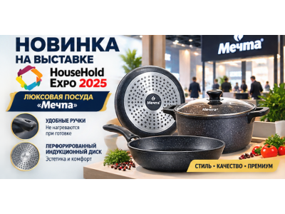 Новинка на выставке HouseHold Expo — люксовая посуда «Мечта»