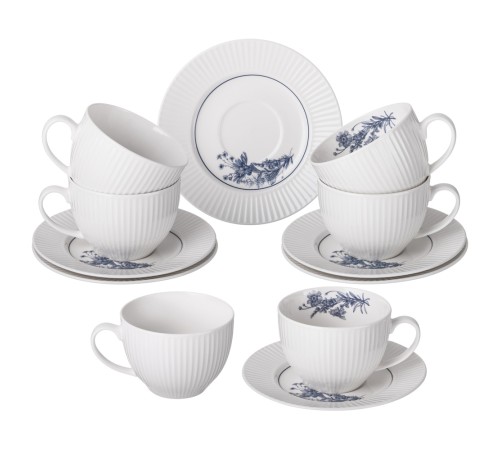 ЧАЙНЫЙ НАБОР LEFARD ROYAL BLUE НА 6 ПЕР. 12 ПР. 270 МЛ (КОР=6НАБ.)