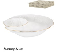 226-109 Менажница 32х6см MARIA GOLDв под.уп.(х8) Фарфор