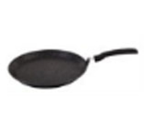 Сковорода блинная 24 см с антипригарным покрытием (темный мрамор) со съёмной ручкой